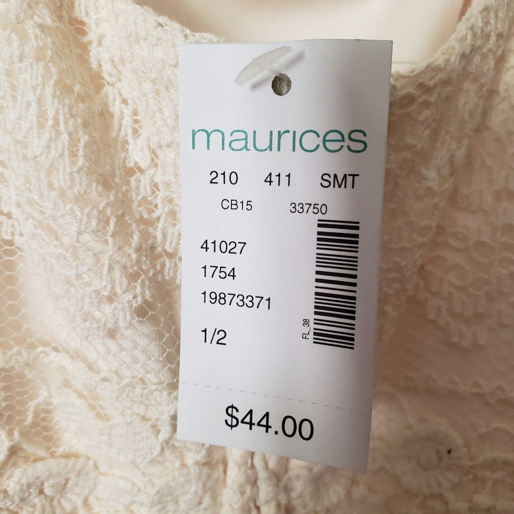 Maurice's Cream Colored Lace Maxi Dress - Small - Picture 2 of 5